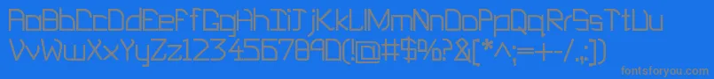 EP Heaven Font – Gray Fonts on Blue Background