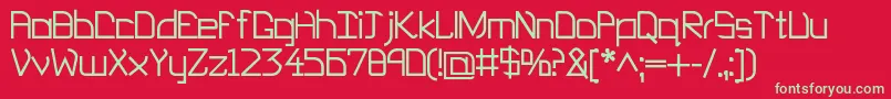 EP Heaven Font – Green Fonts on Red Background
