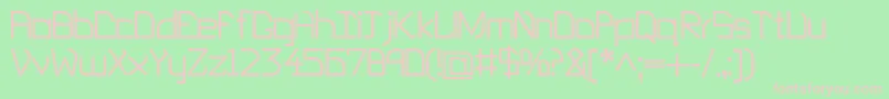 EP Heaven Font – Pink Fonts on Green Background