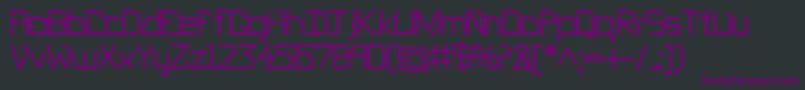 EP Heaven Font – Purple Fonts on Black Background