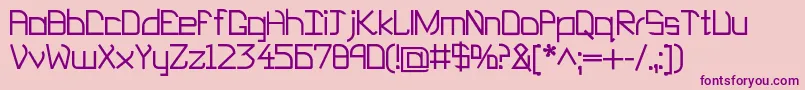 EP Heaven Font – Purple Fonts on Pink Background