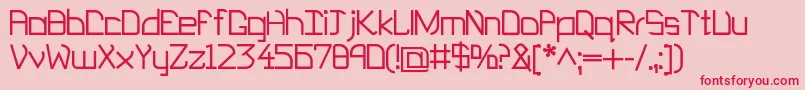 EP Heaven Font – Red Fonts on Pink Background