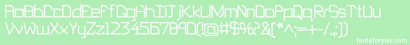 EP Heaven Font – White Fonts on Green Background