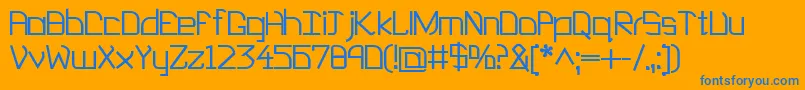 More about EP Heaven Font EP Heaven Font – Blue Fonts on Orange Background