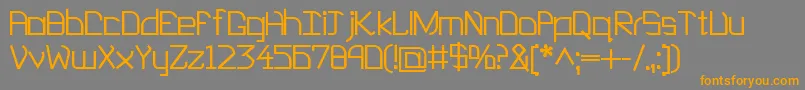 EP Heaven Font – Orange Fonts on Gray Background