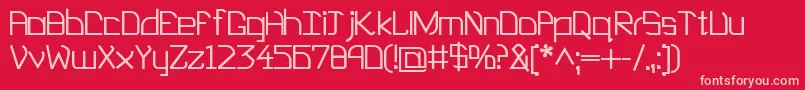 EP Heaven Font – Pink Fonts on Red Background