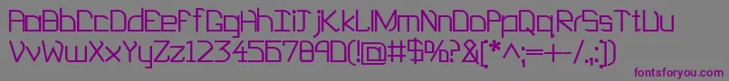 EP Heaven Font – Purple Fonts on Gray Background