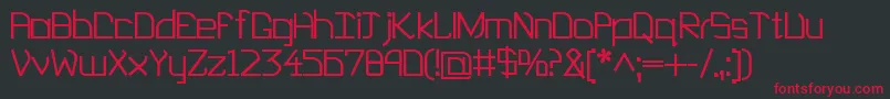 EP Heaven Font – Red Fonts on Black Background