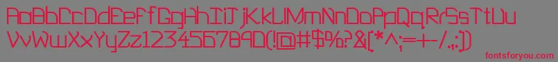 EP Heaven Font – Red Fonts on Gray Background