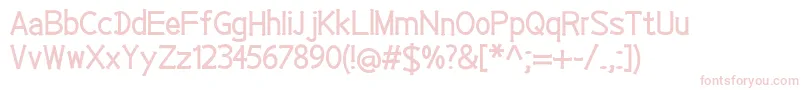 EP Roundie Font – Pink Fonts on White Background