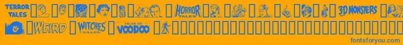 EPD2N    Font – Blue Fonts on Orange Background