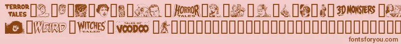 EPD2N    Font – Brown Fonts on Pink Background