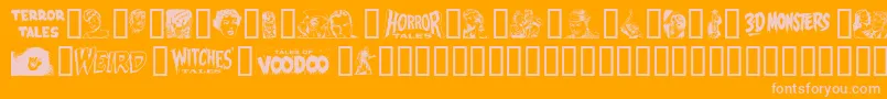 EPD2N    Font – Pink Fonts on Orange Background