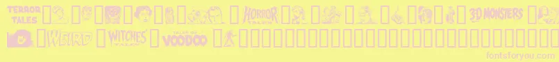 EPD2N    Font – Pink Fonts on Yellow Background
