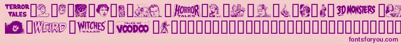 EPD2N    Font – Purple Fonts on Pink Background