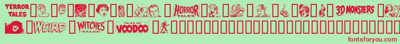 EPD2N    Font – Red Fonts on Green Background