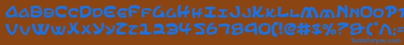 Шрифт ephesian – синие шрифты на коричневом фоне