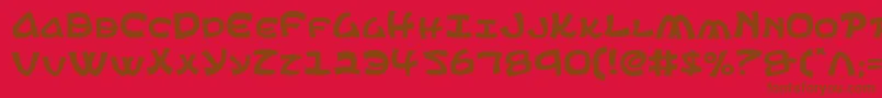 ephesian Font – Brown Fonts on Red Background