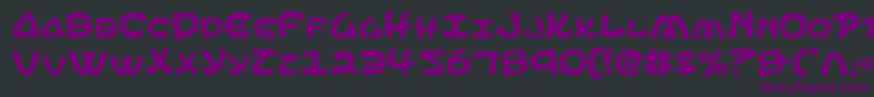 フォントephesian – 黒い背景に紫のフォント