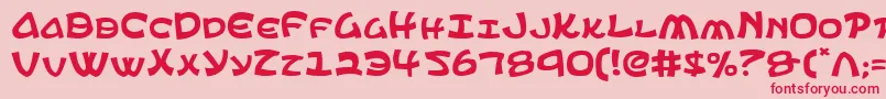 ephesian Font – Red Fonts on Pink Background