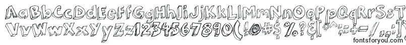 fuente 3Dumb – Fuentes cursivas (cursiva)