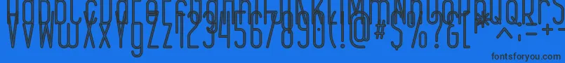 EPICENTRUM Font – Black Fonts on Blue Background