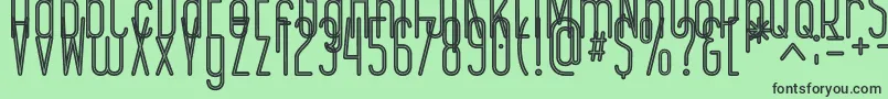 EPICENTRUM Font – Black Fonts on Green Background