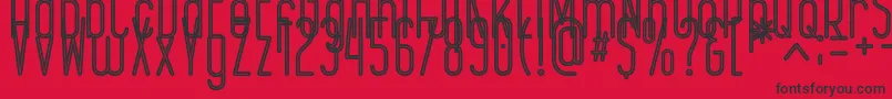 EPICENTRUM Font – Black Fonts on Red Background