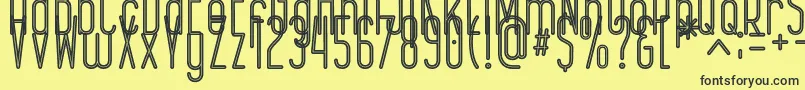 EPICENTRUM Font – Black Fonts on Yellow Background