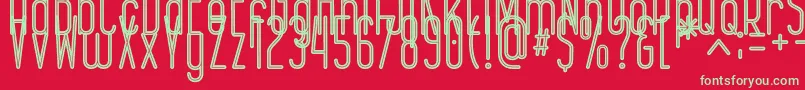 EPICENTRUM Font – Green Fonts on Red Background