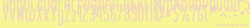 EPICENTRUM Font – Pink Fonts on Yellow Background