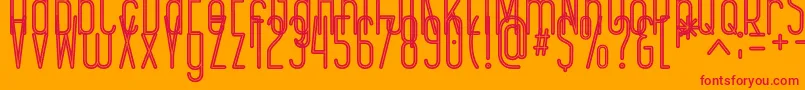 EPICENTRUM Font – Red Fonts on Orange Background