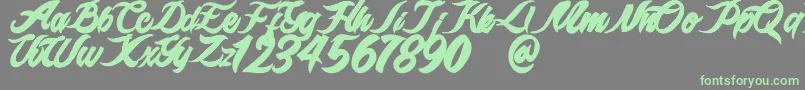 epidemik Font – Green Fonts on Gray Background