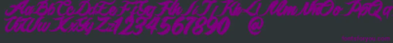 epidemik Font – Purple Fonts on Black Background
