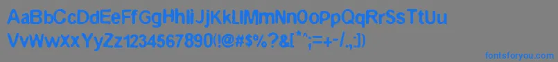 epilog Font – Blue Fonts on Gray Background