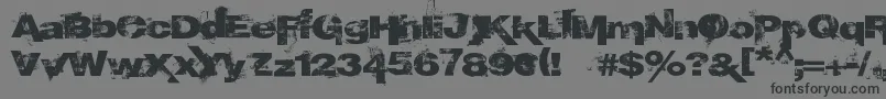 EpoXY histoRy Font – Black Fonts on Gray Background