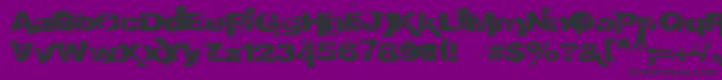 Fonte EpoXY histoRy – fontes pretas em um fundo violeta