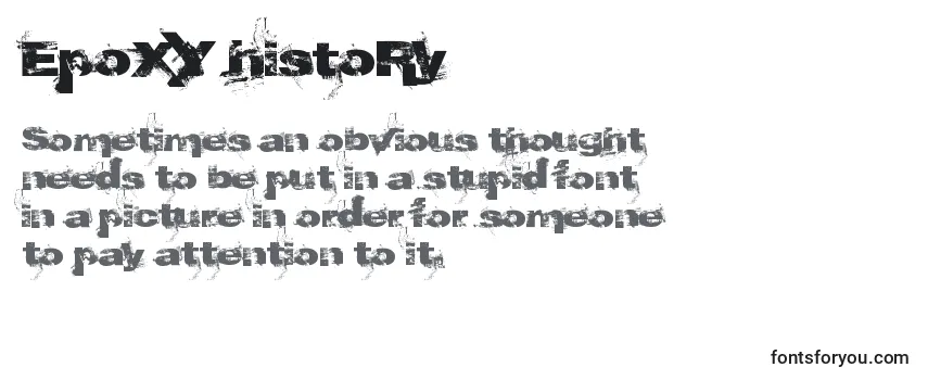EpoXY histoRy Font