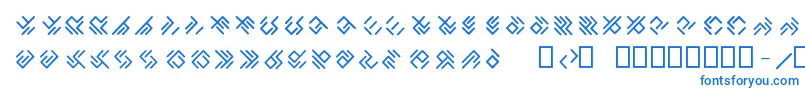 Fonte EPTA GLYPHS  – fontes azuis