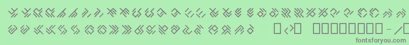 Шрифт EPTA GLYPHS  – серые шрифты на зелёном фоне