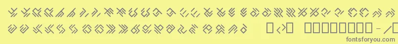 fuente EPTA GLYPHS  – Fuentes Grises Sobre Fondo Amarillo