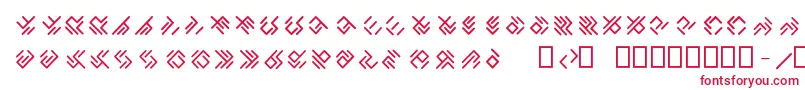 EPTA GLYPHS -fontti – punaiset fontit