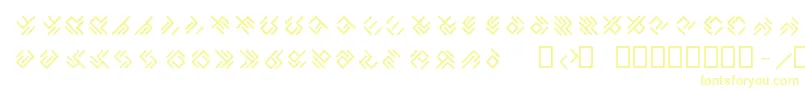 EPTA GLYPHS -fontti – keltaiset fontit
