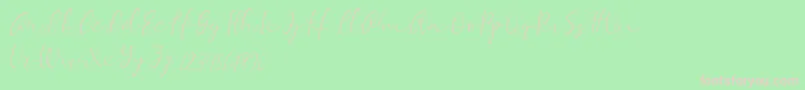 Equalizer Script Demo Font – Pink Fonts on Green Background
