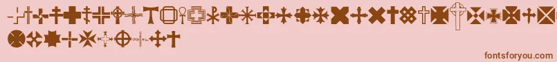 Equis Font – Brown Fonts on Pink Background