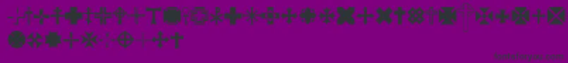 フォントEquis – 紫の背景に黒い文字