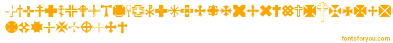 Equis Font – Orange Fonts on White Background