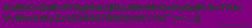 フォントEQUIVALENT – 紫の背景に黒い文字