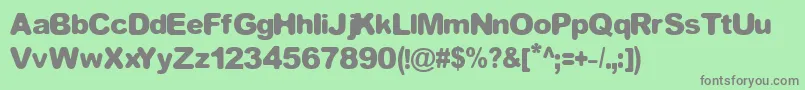 EQUIVALENT Font – Gray Fonts on Green Background
