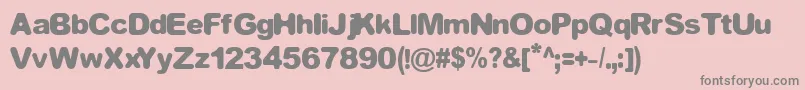 EQUIVALENT Font – Gray Fonts on Pink Background